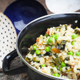 Prei risotto uit de oven